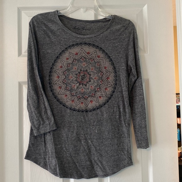 Lucky Brand Tops - ‼️Lucky Brand 3/4 Sleeve Mandala T Shirt